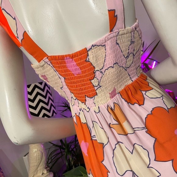 Mister Zimi Marie Dress in Pink Camelia Print - Picture 4 of 5